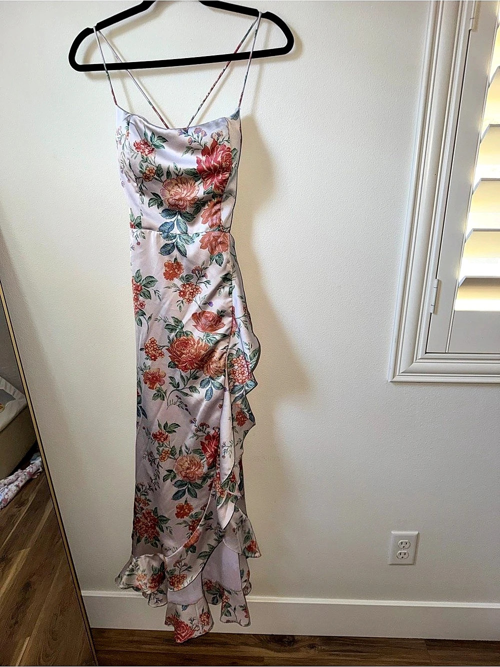 Dress Forum Floral Maxi Dress in Pink Size Medium